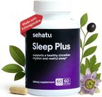 Sleep Plus Supplement | with Melatonin, GABA, Ashwagandha, 5-HTP | for Men and Women Seeking a Healthy Sleep-Wake Schedule and A Relaxed Mood | 60 Count | 60 Day Supply