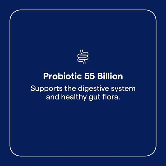 Trace Minerals Probiotic 55 Billion - High-Potency Probiotic for Small & Large Intestine Support - Age-Related Gut Support - Delayed Release Technology - Gluten-Free - 30 Count (30 Servings)