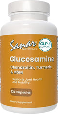 Sanar Naturals Glucosamine Chondroitin MSM Turmeric - Joint Support Supplement for Knees, Back, Hands, and Body - Non-GMO, Gluten Free, 120 Capsules