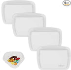 4 Pieces Pill Organizer Reusable Pocket Pill Case Portable Open Pill Pouch Silicone Small Pill Box Pill Container Pill Holder Pill Bags Organizing Medication, Vitamins, and Tablets for Travel (White)