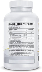 Nordic Naturals ProOmega 2000, Lemon Flavor - 120 Soft Gels - 2150 mg Omega-3 - Ultra High-Potency Fish Oil - EPA & DHA - Promotes Brain, Eye, Heart, & Immune Health - Non-GMO - 60 Servings