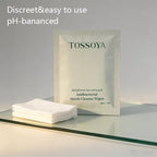 Tossoya™ Gentle Intimate Wipes - pH Balanced Feminine Cleansing Wipes for Sensitive Skin - Quick-Dry & Refreshing Daily Care - Individually Wrapped - Plant-Based Formula -10 Count (Pack of 1)