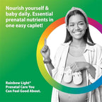 Rainbow Light Prenatal Multivitamin One + for Women | 60 Caplets | Essential Nutrition for Mom & Baby | Real Food Nutrients | Prenatal Botanical & Probiotic Blend