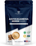 Organic Ashwagandha Powder Pure Ashwagandha Root Powder (Withania Somnifera) | Adaptogen Herb for Stress Relief, Energy & Focus | Vegan, Non-GMO, Lab-Tested Root Powder