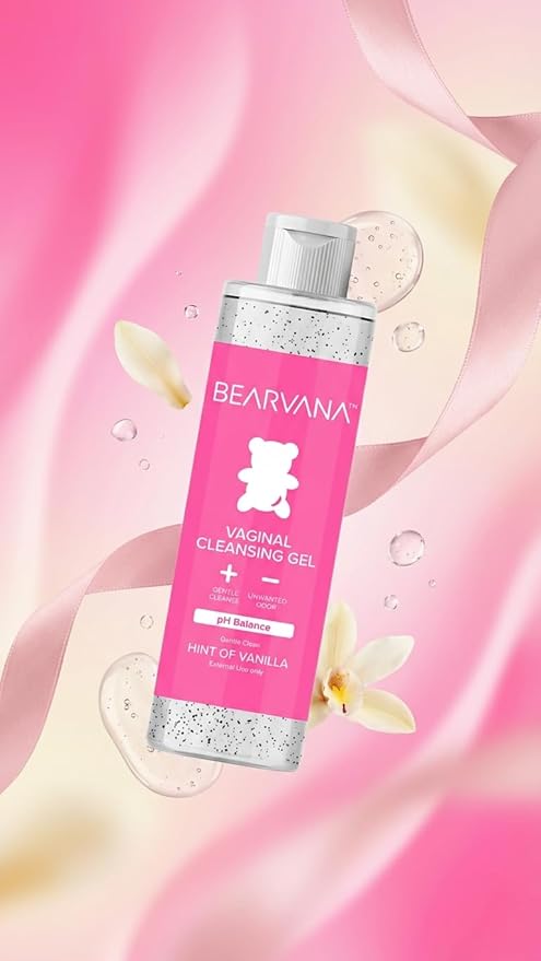 BEARVANA Gentle Feminine Wash | Daily External Vaginal Cleanser | Light Vanilla Scent | 8.45 fl oz (250 mL)