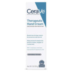 CeraVe Therapeutic Hand Cream for Dry Cracked Hands With Hyaluronic Acid and Niacinamide, Fragrance Free 3 Ounce