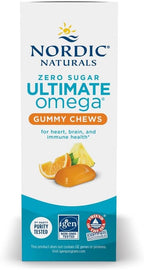 Nordic Naturals Zero Sugar Ultimate Omega Gummy Chews - Tropical Fruit - 54 Gummy Chews - Non GMO - Optimal Wellness - 27 Servings