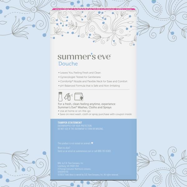 Summer's Eve Extra Cleansing Vinegar & Water Douche 2 Ct (Pack of 12)