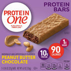 Protein One 90 Calorie Protein Bars, Peanut Butter Chocolate, Keto Friendly, 4.8 oz per box, 5 Ct (Pack of 4)