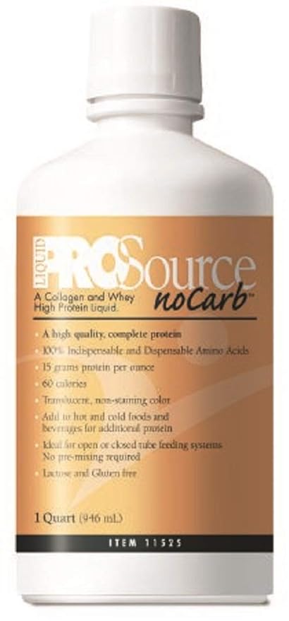 ProSource NoCarb Liquid Protein 30 Ounce, Neutral (Unflavored) - Case of 4 - Model 11525