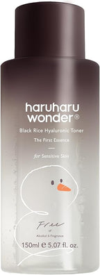 haruharu Wonder Black Rice Hyaluronic Toner for Sensitive Skin, Alcohol-Fragrance Free, Soothing, Hydrating, Holiday Stocking Stuffers, Glass Skin, Korean Skin Care, 5.07 fl.oz (Christmas Edition)
