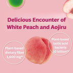Nihon Yakken Kin no Aojiru Hakuto Aojiru – Young Barley Grass & White Peach Powder with Lactic Acid Bacteria – 12 Stick Packs × 2, 6.5g each (Made in Japan, Refreshing Fruity Flavor, Pack of 2)