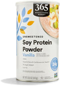 365 by Whole Foods Market, Soy Protein Powder, Unsweetened Vanilla Flavor, 15.63 oz