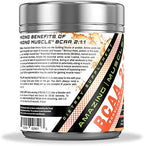 Amazing Muscle BCAA 2:1:1 Branched Chain Amino Acids Supplement | 6000 Mg Per Serving | Peach Lemonade Flavor | 30 Servings
