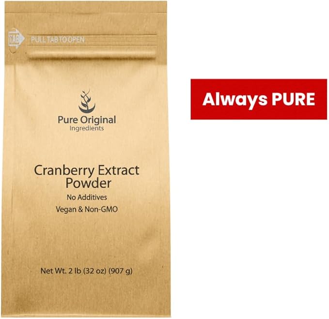 PURE ORIGINAL INGREDIENTS Cranberry Extract, Gluten-Free, Herbal Supplement (2 Pound)