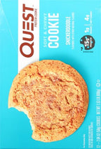 Quest Nutrition Snickerdoodle Protein Cookie,15g Protein,1g Sugar,4g Net Carbs,Keto Friendly,High-Protein,Low Carb;,12 Count (Pack of 2)