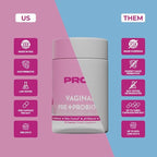 Pro-V Women’s Probiotic with Prebiotics & Cranberry - 4-in-1 Synbiotic for Vaginal Health, pH Balance, Odor & Urinary Tract Support - Daily Feminine Microbiome Supplement - 30 CT