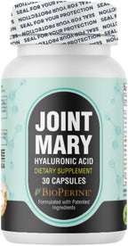 Hyaluronic Acid Supplement– Advanced Joint Support with Hydrolyzed Collagen, Turmeric, Glucosamine, MSM, Vitamin C – 30 Capsules