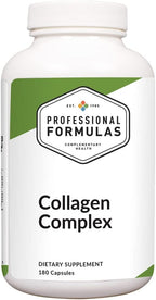 Professional Formulas Collagen Complex – Supports Joint Integrity, Flexibility, and Structural Strength – with Collagen, Chondroitin & Hydroxyapatite – 180 Capsules