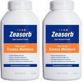 Zeasorb Body Powder, Foot & Body | Excess Moisture Control | Dermatologist Recommended | Friction-Fighting Formula | 2.5 oz Pack of 2