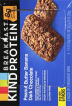 Kind,Bar Protein Breakfast Peanut Butter Banana Dark Chocolate,10.58 Ounce,6 Count (Pack of 2)