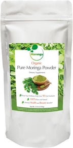 Organic Moringa Powder, 100% Raw & Natural, Non-GMO Superfood, 30-Day Supply, Made in Japan, Rich in Antioxidants, Vitamins & Amino Acids, Vegan & Gluten-Free, Great for Smoothies & Tea
