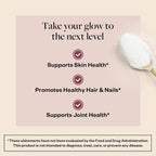 MENOLABS Goddess Glow Collagen Peptides Powder (Type I, III) - 14 Servings (280 g) - Menopause Supplements for Women with Hyaluronic Acid & Vitamin C - Unflavored