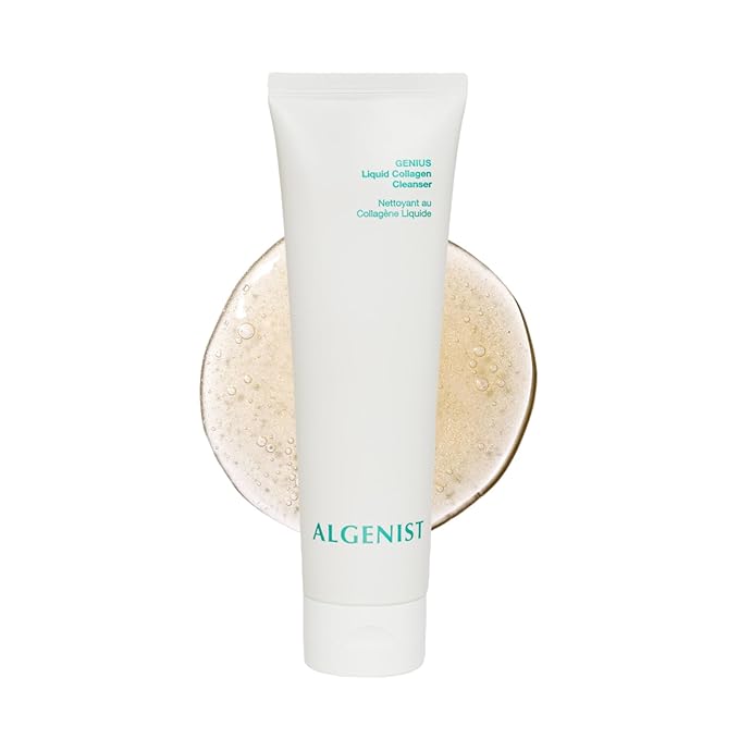 Algenist GENIUS Liquid Collagen Cleanser - Gel-to-Cream Foaming Cleanser for Removing Makeup, Dirt, Oil, Sunscreen & Environmental Aggressors for Soft, Nourished Skin (150ml)