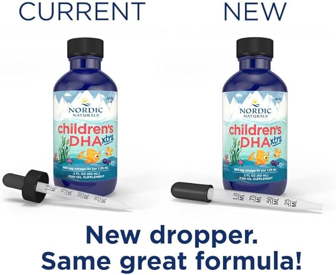 Nordic Naturals Children’s DHA Xtra, Berry Punch - 2 oz for Kids - 880 mg Total Omega-3s with EPA & DHA - Cognitive & Immune Function, Learning, Social Development - Non-GMO - 48 Servings (Pack of 2)