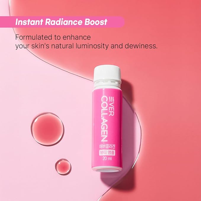 Beauty Ampoule - Liquid Marine Multi Collagen Drink Low Molecular Collagen Peptitdes Drinkable Supplement for Hair, Skin, Nail (1 Bottle Per Day, 14 Bottles)