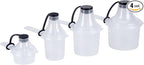 The Scoopie Supplement Container, Scoop, and Funnel System for Pre Workout Powder and Post Workout Protein, Spill Proof Holder Dispenser, Gym and Shaker Bottle Travel Accessory, PACK OF 4, WHITE