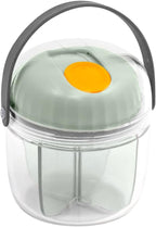 Mini Pill Dispenser Organizer Bottle, Daily Travel Medication Box with Secure Closure (Mini - Green)
