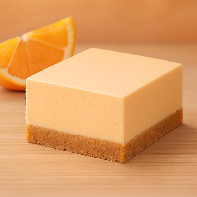 Low Carb Protein Cheesecake Bars | High Protein, Gluten-Free, Clean Ingredients Snack Bars (20, Orange Creamsicle)