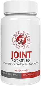 Silver Fern Brand Joint Complex – Daily Joint Support with AprèsFlex Boswellia, Ovomet Eggshell Membrane & Type II Collagen – 120 Capsules, 30-Day Supply