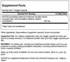 Swanson Maximum Strength AHCC Mushroom Extract Immune Support Supplement for Adults Seeking Natural Immune Defense - 500 mg (60 Vegan Capsules)