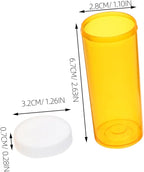 20pcs Pill Travel Pill Box Small Bottles Vitamin Storage Organizer Plastic Medication Containers