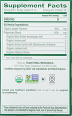 Traditional Medicinals Organic Lemon Ginger Tea, 1.13 Oz, 16 Count (Pack of 2)