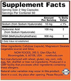 Now Foods Hyaluronic Acid with MSN, 120 Capsules (Pack of 2)