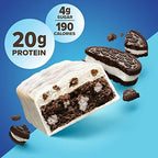 Pure Protein Cookies And Cream Protein Bars – 20g Protein, 3g Sugar, 190 Calories (12 count) Low Sugar* High Protein Snack - Gluten Free - Perfect for a Healthy Snack