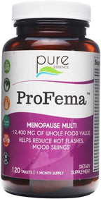 Pure Essence Labs ProFema - Multivitamin for Women - Natural Menopause Relief Supplement - Promotes Hormone Balance, Reduces Hot Flashes, Mood Swings, Night Sweats (120 Capsules)