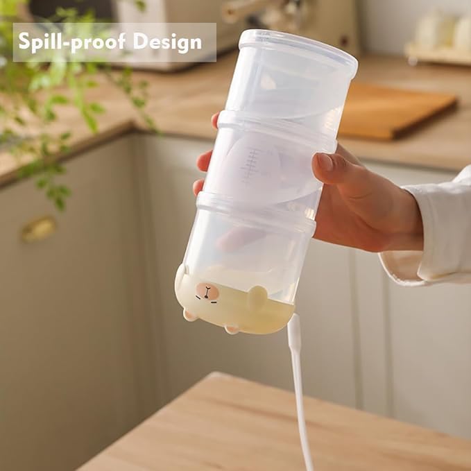 Dog Treat & Supplement Container, 3-Layer Stackable Pet Snack Organizer with Scoop, Portable Training Treat Holder for Walking, Travel & Daily Feeding