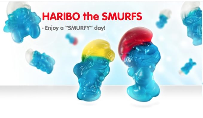 HARIBO Gummi Candy, Smurfs, 4 oz. Bag (Pack of 12)