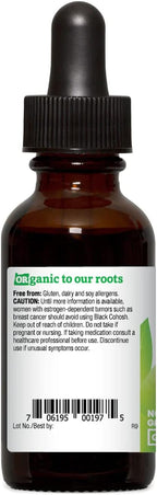 Oregon's Wild Harvest 1:1 Organic Black Cohosh Extract, 1 Fluid Ounce
