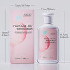 Peach Leaf Feminine Wash For intimate area Hygiene and Itchy, pH Balanced Body Wash with Lactic Acid For Sensitive Skin, Gentle Hydration, Odor Neutralization & Daily Hygiene, 220ml/7.44oz