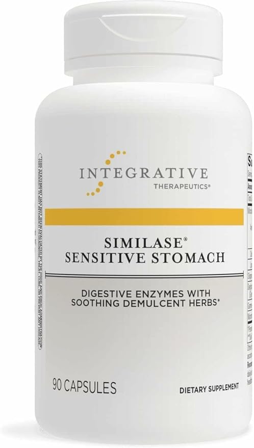 Integrative Therapeutics Similase Sensitive Stomach - Support for Sensitive Stomachs* - Dairy-Free & Vegan - 90 Capsules (45 Servings)