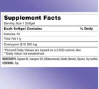 KS CoQ10 300mg Softgels, 100 Count, Heart Health Support, USP Verified, Promotes Cellular Energy Production