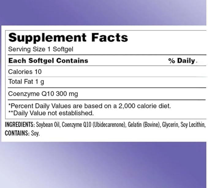 KS CoQ10 300mg Softgels, 100 Count, Heart Health Support, USP Verified, Promotes Cellular Energy Production