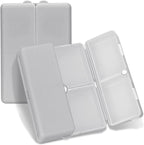 FYY Daily Pill Organizer,7 Compartments Portable Pill Case Travel Pill Organizer,[Folding Design] Pill Box for Purse Pocket to Hold Vitamins,Cod Liver Oil,Supplements and Medication-Grey