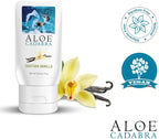 Aloe Cadabra Flavored Personal Lubricant and Vaginal Moisturizer, Organic Edible Aloe Lube for Men, Women and Couples, Non-Staining, pH Balanced, Toy Compatible (Tahitian Vanilla, 2.5 Ounces, 2 Pack)