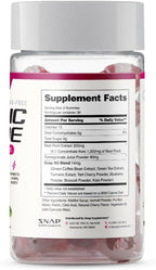 Snap Supplements Nitric Oxide Gummies - Beet Root Extract 300mg, Sugar Free Beetroot Supplement with Pomegranate Powder for Circulation & Natural Energy, 60 Vegan Gummies (2-Pack), Cherry Flavor